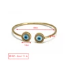 Lucky Eye Fatima Hamsa Hand Cross Heart Open Bangle Copper Adjustable Turkish Evil Eye Bangle for Women Girls Men Jewelry BE812 6