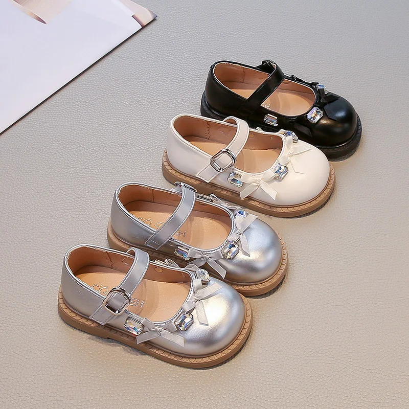 Leather Kids Flat Shoes for Girls Spring Autumn