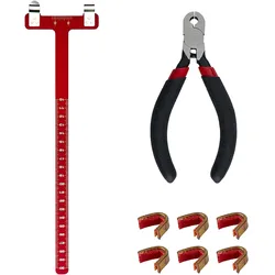 Advanced Archery Bow Tuning Kit with Nocking Points and Precision Tools (Black)