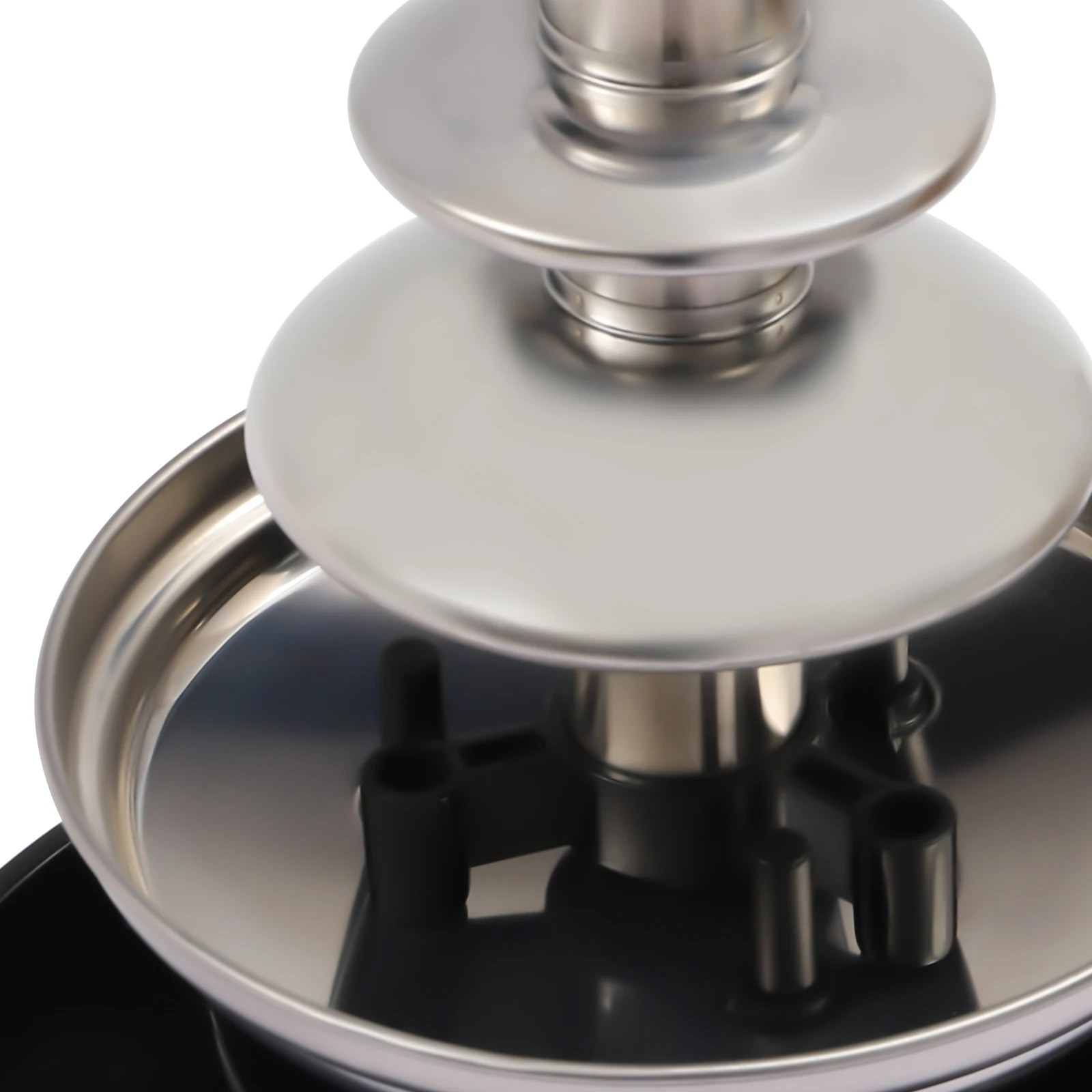 3 Tier Stainless Steel Luxury Cheese Cascading Fondue Chocolate Fountain Machine