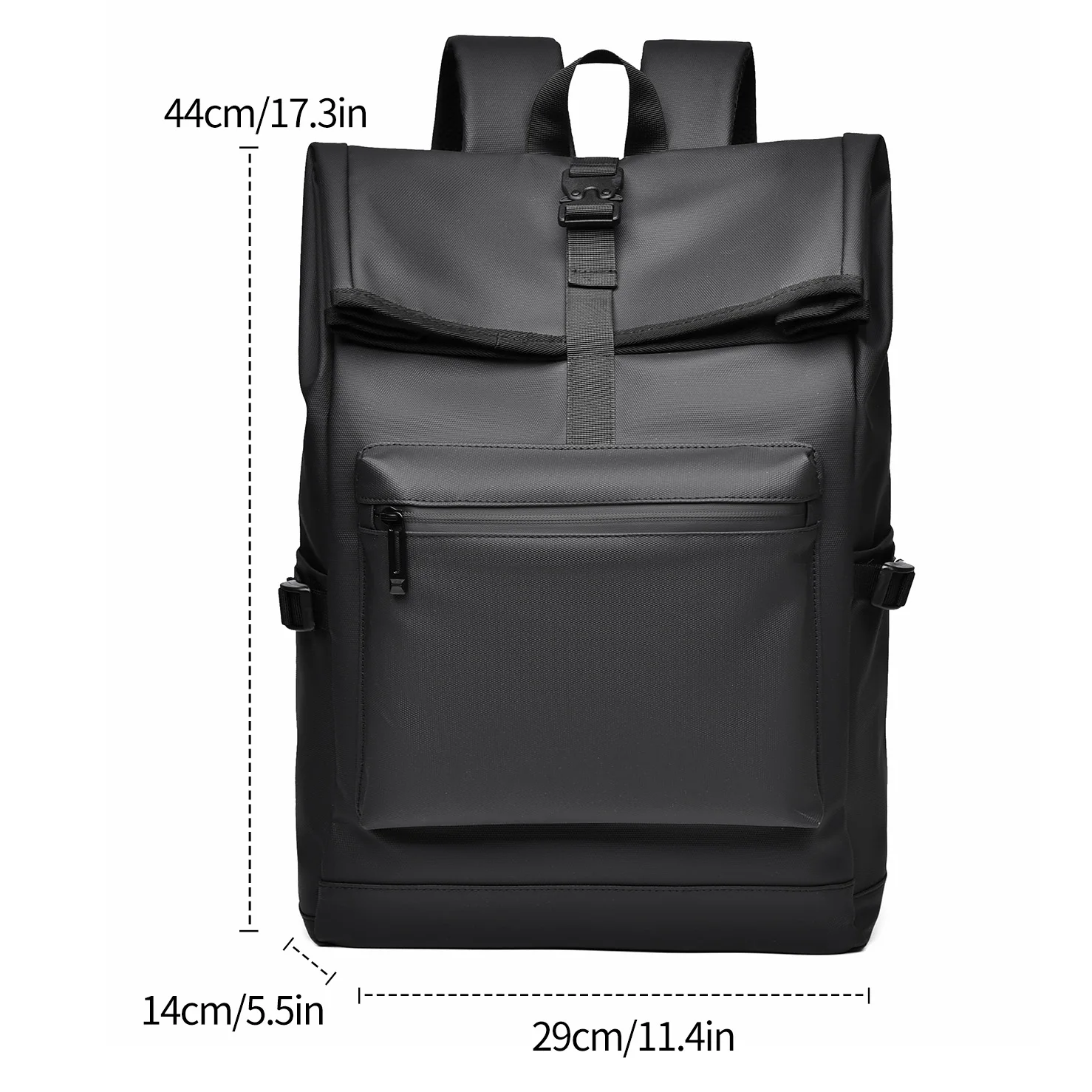 Backpack 15.6 Inch Men Women Large Capacity Simple Fashion Wear Resistant Anti Scratch Fabric Multi Functional Casual Tactical Travel Business Expandable Laptop Backpack
