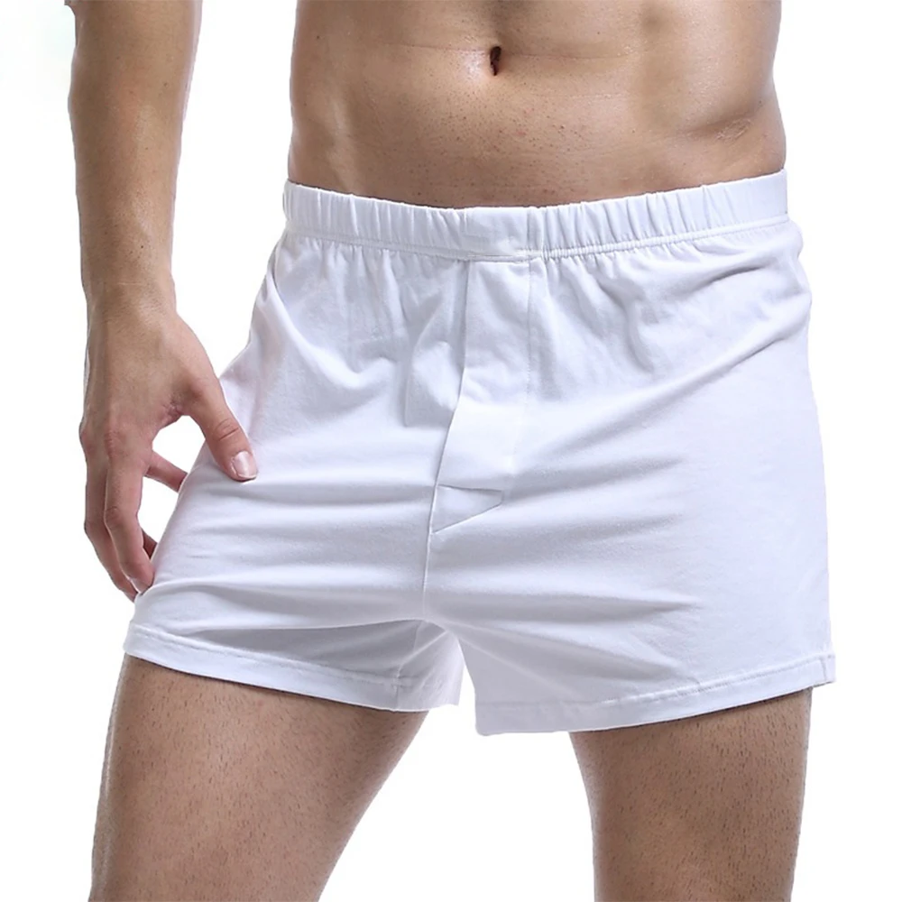 

Stylish Men's Cotton Blend Boxer Shorts Featuring Elastic Med Waistband Available in White Grey Black and Royal Blue L to 3XL
