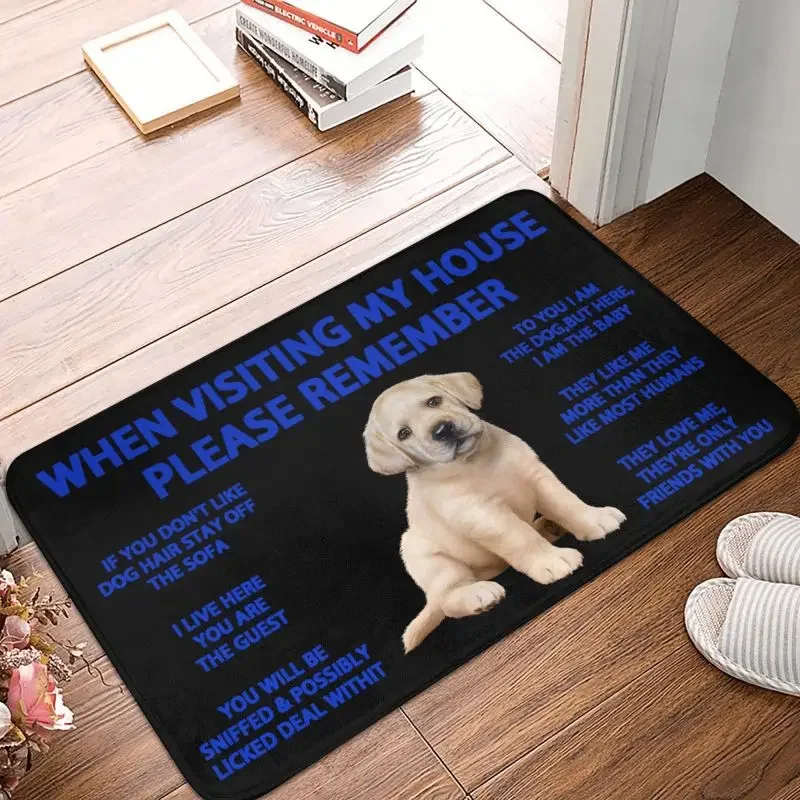

Labrador Retriever Dog Doormat Anti-Slip Bathroom Kitchen Mat Garden Garage Floor Door Entrance Carpet Rug