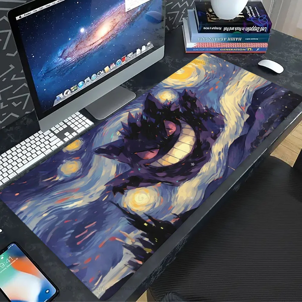 1pc Gengar Floor Mat Mouse Mat Desk Mat With Pad Gaming Accessories Prime Gaming XXL Keyboard Pad Padding Mat 6