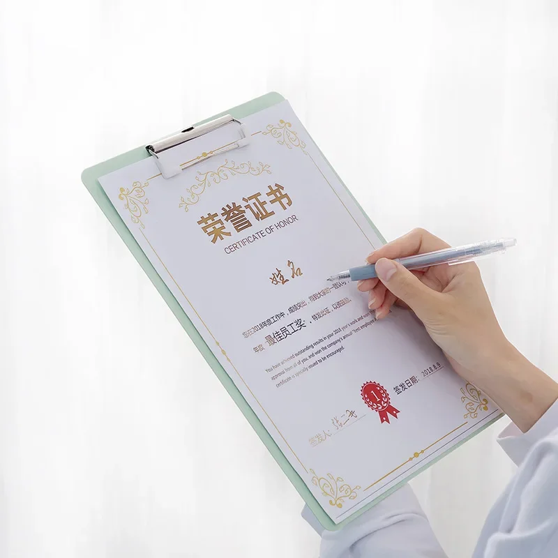 A4 A5 A6 Plastic Board Office Student Writing Signature Board Clipboard Table Organizer Folder Documents