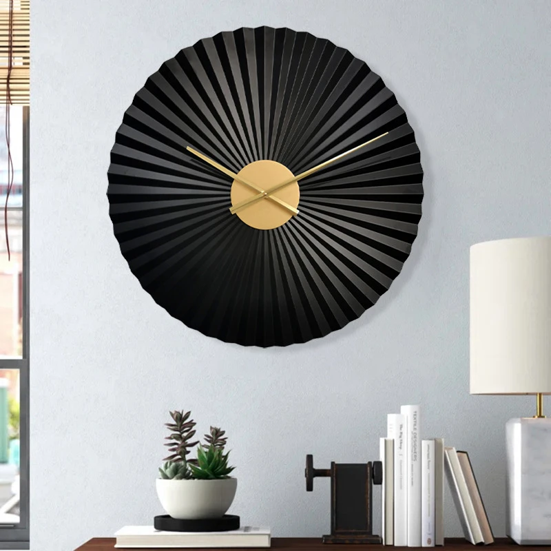 3D Large Wall Clocks Metal Silent Watch Minimalist Art