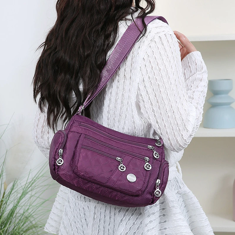 حقيبة كروس كاجوال، قماش أكسفورد متين، أشرطة كتف قا...