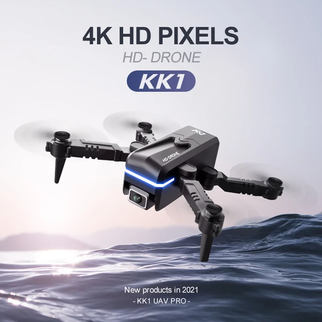 WLR/C New Kk1 Mini Drone 4K Hd Dual Camera Height Keeping Drone Wifi Fpv Drone Rc Quadcopter Profesional RC Helicopter 1