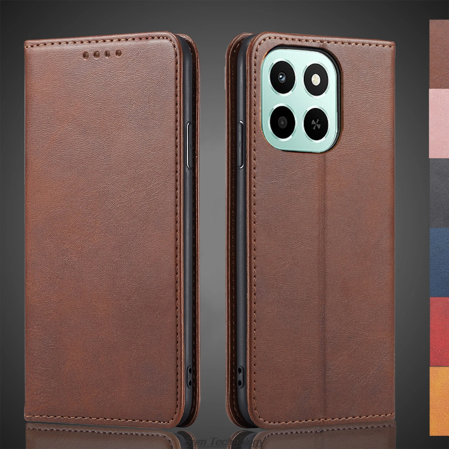 Magnetic Attraction Leather Wallet Flip Cover Case