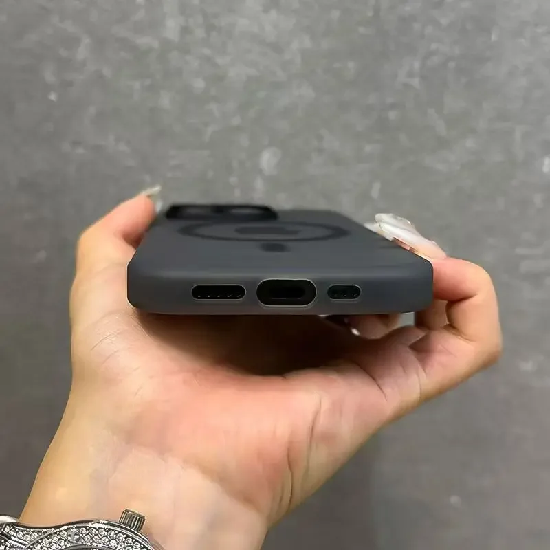 Matte Candy Magnetic Wireless Charging Shockproof Transparent Phone Case - Soft Protective Cover