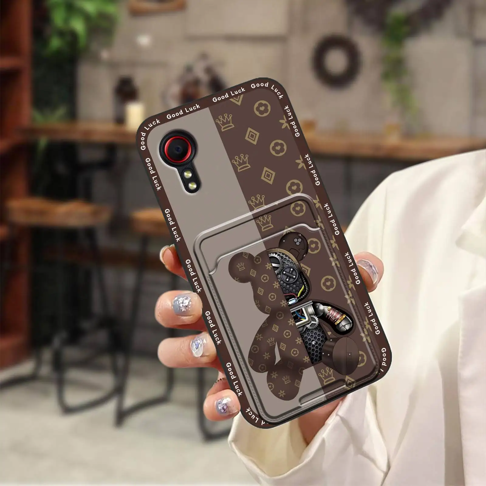 Card bag Anti-knock Phone Case For Samsung Galaxy Xcover5/SM-G525F Waterproof Cover Full wrap Silicone Fashion Design 5