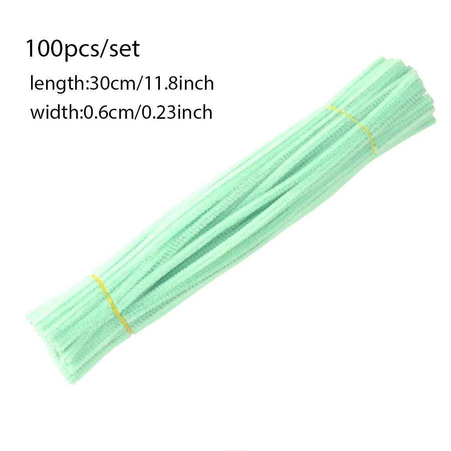 100pcs Colorful Chenille Stems for DIY Craft Projects and Creative Fun
