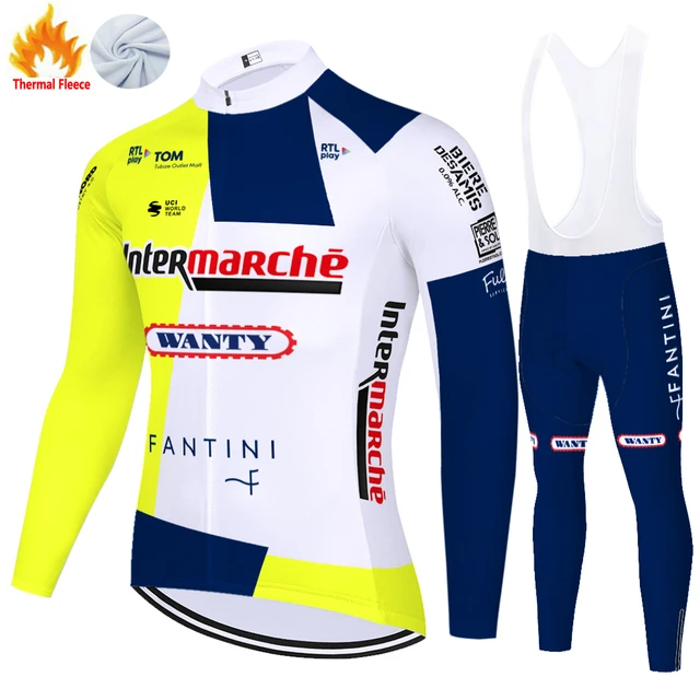 2024 wanty ropa ciclismo hombre invierno Thermal Fleece long sleeve  cycliste jersey mtb 20D cycling radfahren ausrüstung سيكل - AliExpress