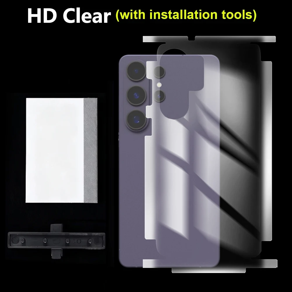 Clear Full Protection Hydrogel Film with Back and Frame Coverage