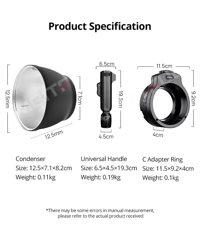 SMDV Standard Reflector Quickly Release Out Door Reflector with Adapter for A1 A