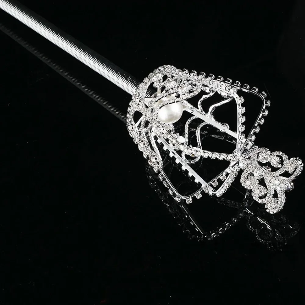 Cetro Halloween Durable Lotus Scepter Queen Exquisite Hollowed Out Clear Texture Crown Magic Fairy Stick Princess