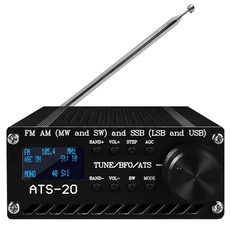 

Портативный ручной радиорекордер Si4732, радио приемник с колонкой, антенной, FM AM (MW & SW) и SSB (LSB & USB)