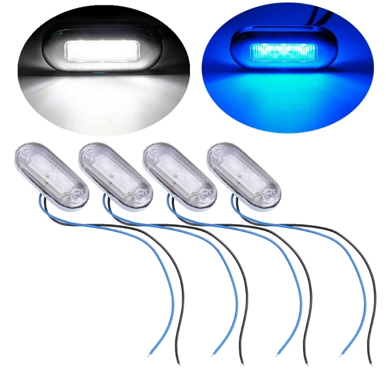 

LED Yacht Deck Stern Gangway Stair Interior Courtesy Light Trim Marine Boat 4pcs DropShipping