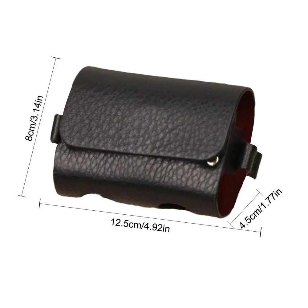 Outdoor Pouch Bags Travel Case Golf Ball Bag Portable Waist Storage Bag PU Leather For Golf Sports Holds 2 Balls And 4 Golf Tees