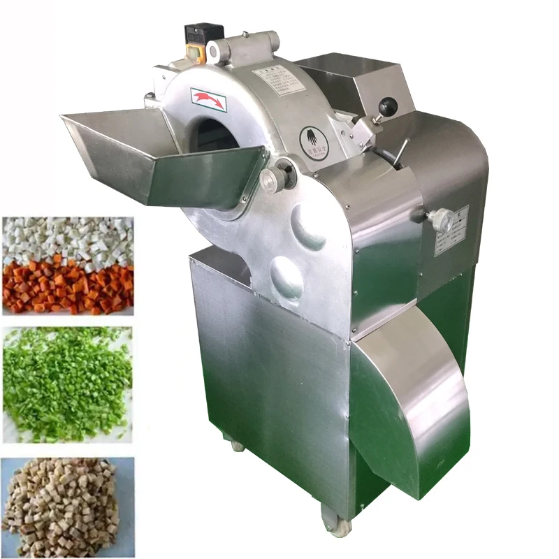 

Vegetable Dicing Machine Stainless Steel Food Slicer Shred Vegetable Cutting Machine Multifunction Electric Potato Cutter