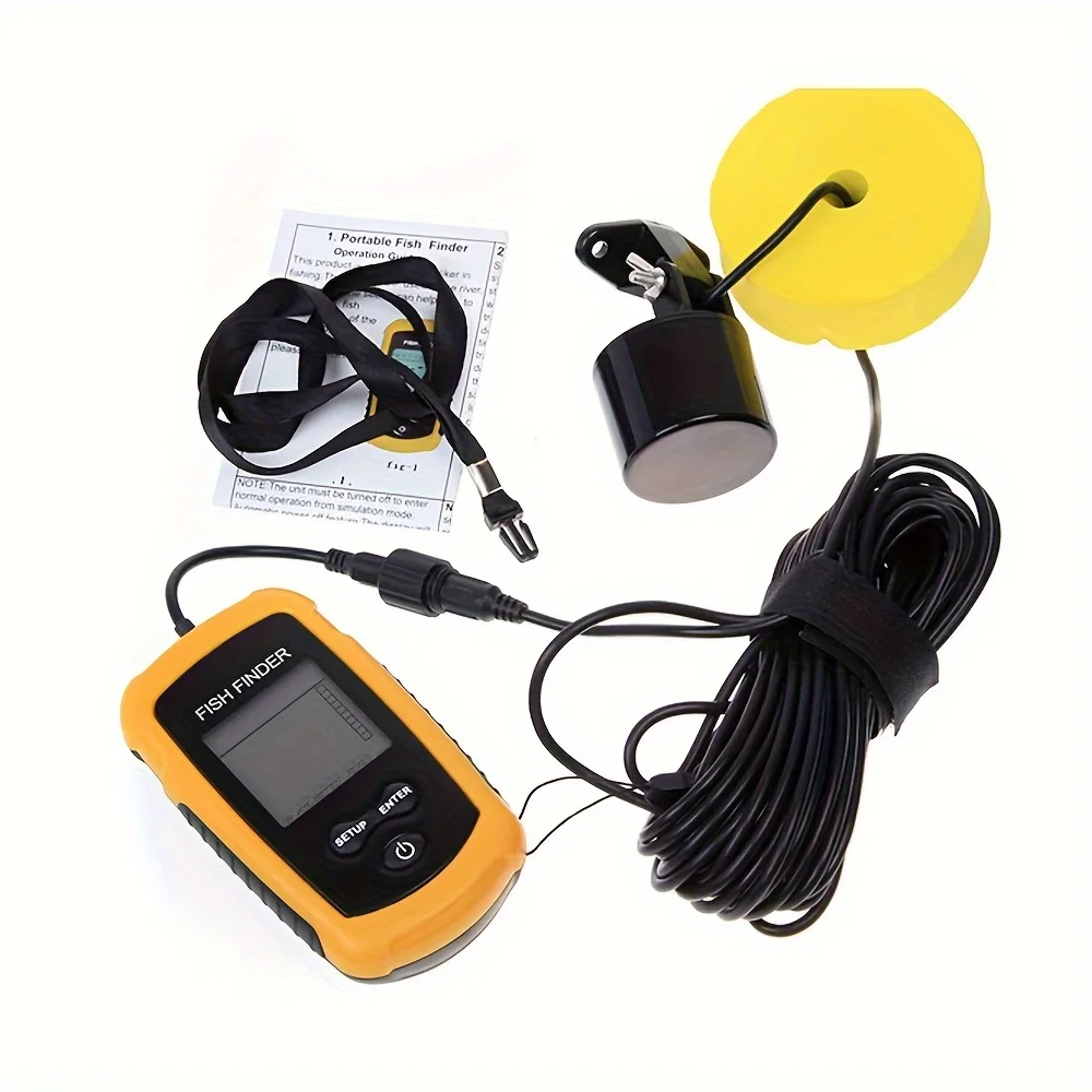 Smart Fish Finder-Instant Alarm Sonar System with Durable Transducer for Exciting Freshwater & Saltwater Fishing Expeditions