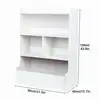4-Tier Storage Bookcase, Kids Bookshelf, Large Wooden Open Book Shelf, Floor Standing Toy Organizer and Storage Cabinet 6