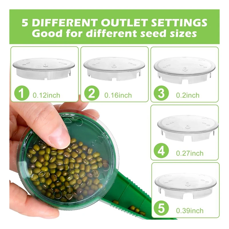 Hole Punches Garden Seed Spacer With Adjustable Seeds Dispenser For Planting Seeds And Bulbs B 3