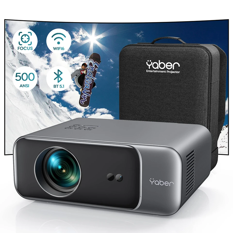 YABER Pro V9 WiFi Bluetooth Video Projector Native 1080P Projector