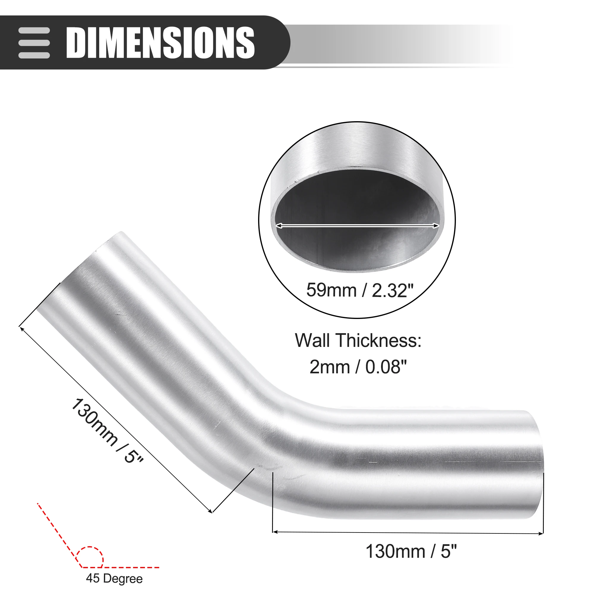 45 Degree 63mm
