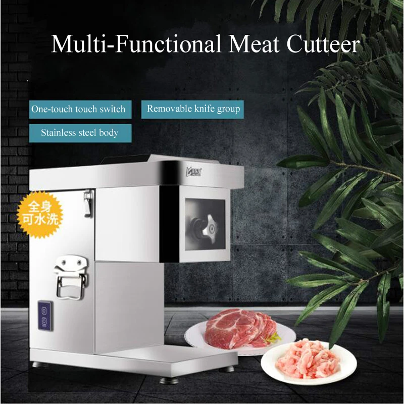 

Electric Meat Cutter Chicken Cutter Stainless Steel Cutting Machine Poultry Dicer 220V