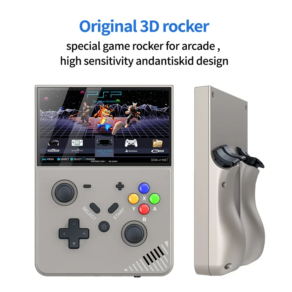 R43pro ޴  ܼ, 4.3 ġ HD ũ,  3D ̽ƽ, 4K ޴ ӱ, 25 ùķ , PSP PS1 