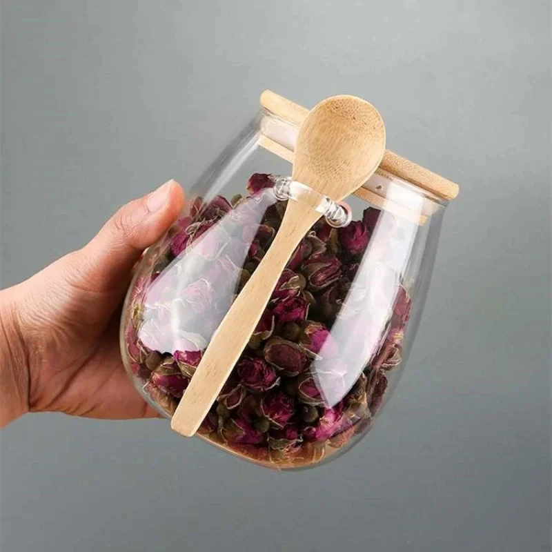 Airtight Glass Storage Jars with Lids - Perfect for Kitchen Essentials and Dry Goods