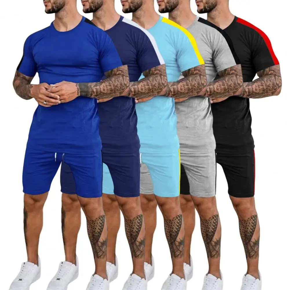 

Sweat-absorbent Knee Length Men Casual Splicing Color Sportswear Daily Clothing