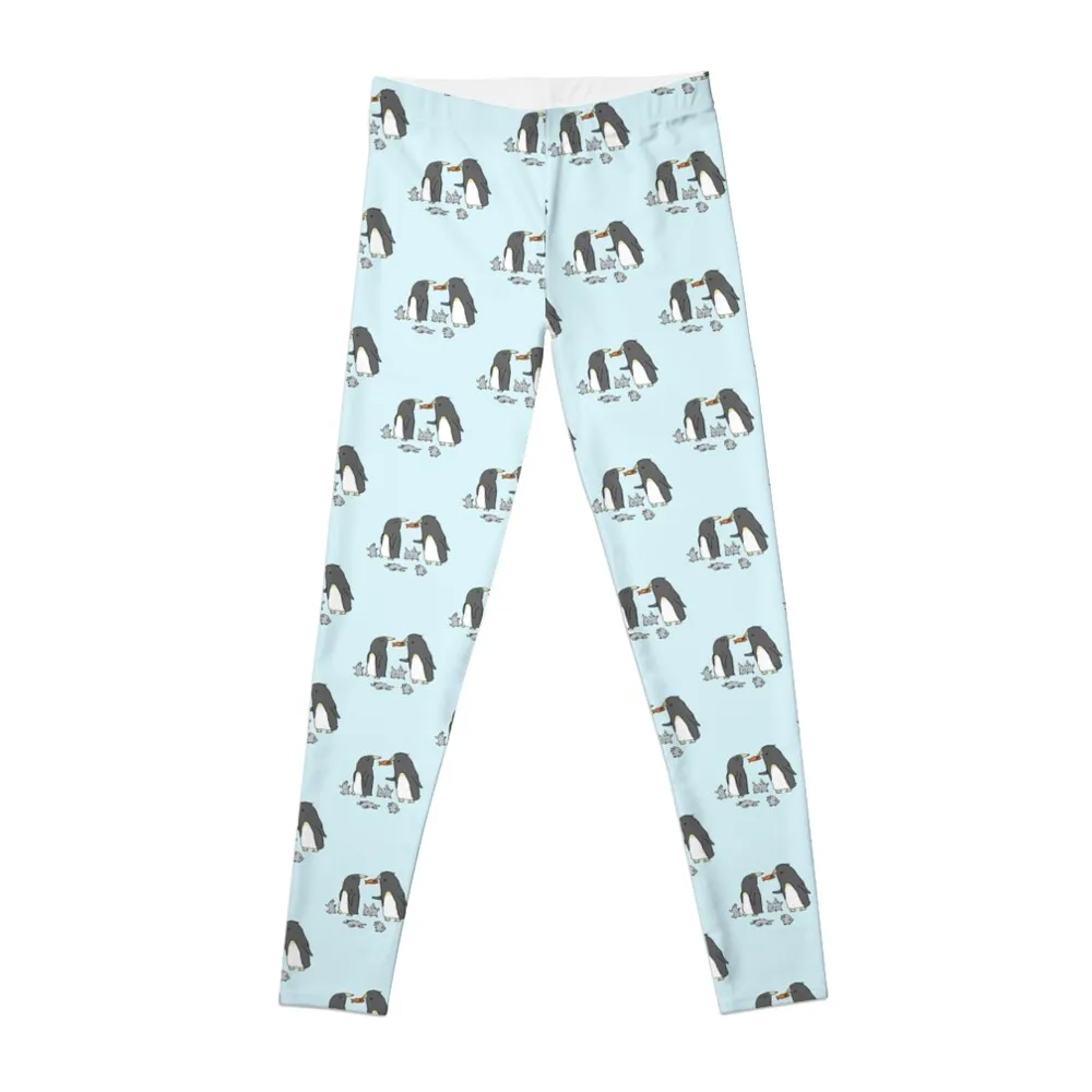 

Penguin Family Leggings gym womans sporty woman gym Sports pants woman active wear Womens Leggings