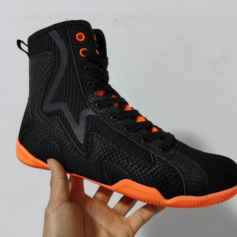 Professional Wrestling Boots for Men Luxury Brand Boxing Boots Man Designer Sport Shoes Mens Top Quality Fighting Men
