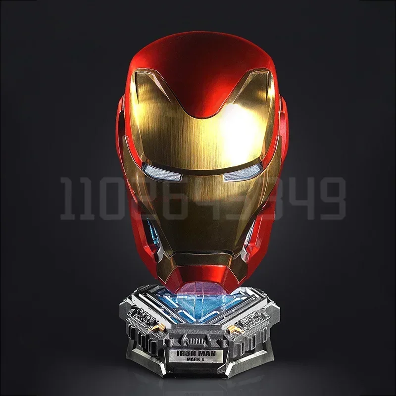 Voice-activated Deformation Helmet Anime Iron Man Mk50 Collection Figures Wearable Around Animation Derivatives Model Toy Gift