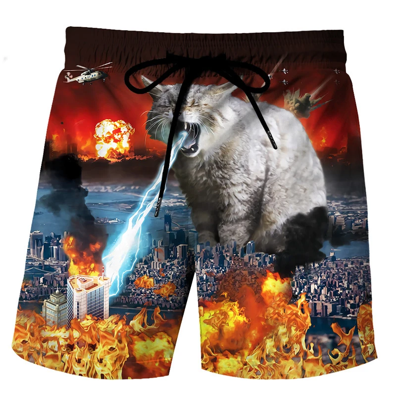 Mens Beach Shorts Surfing Swim Trunks