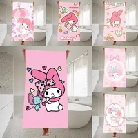 S-Sanrio M-My M-Melody Towel Quick Drying Pure Cotton Polyester Thick Bath Towel For Children And Adults, Sports Travel 1