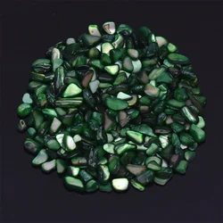 Vibrant Natural Crushed Shell Beads for Weddings, Vase Fillers, Home Decor, and Crafts (Green shell)