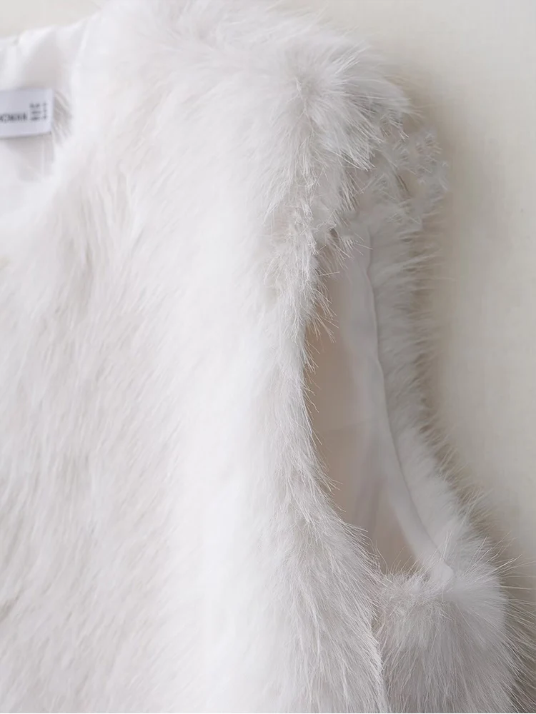 Women's New Faux Fur Vest Clothing Autumn Fur  Streetwear Trendy Tank Tops O Neck Winter Casual Coat Women Fashion Fur Jackets