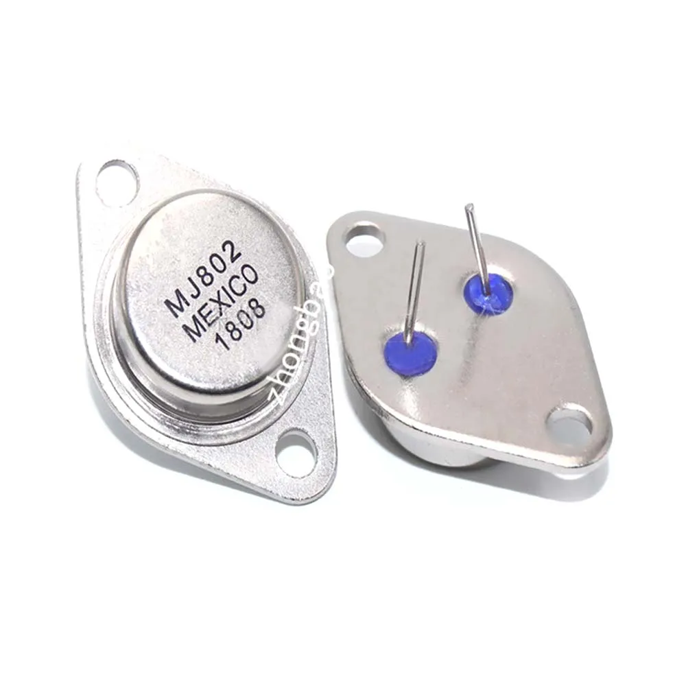 

2 Pcs MJ802 to-3 MJ802G 30A 100V 200W Rough feet high NPN Gossan Gold Seal triode New