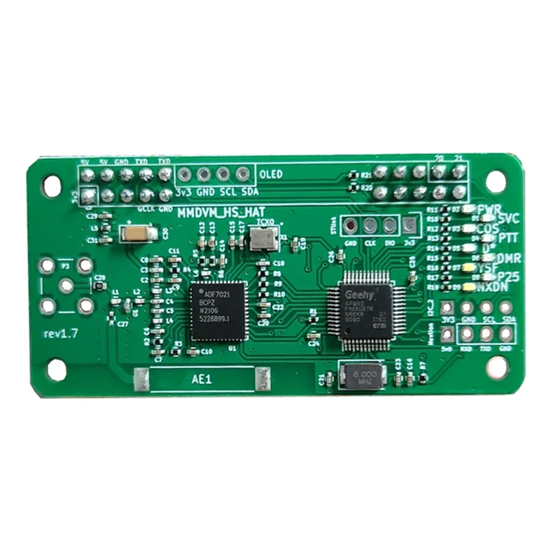 Y43A-1.7 버전 MMDVM 핫스팟 보드(안테나 지원 포함) P25 DMR YSF VHF UHF(라즈베리 파이용)