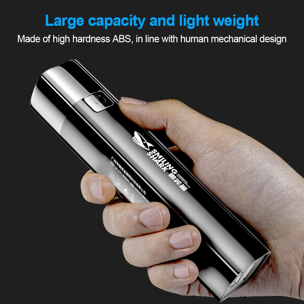 Flashlight Rechargeable Power Bank Mobile Phone Strong Light Torch Search 1200 MAh Camping Hiking Fishing Torch