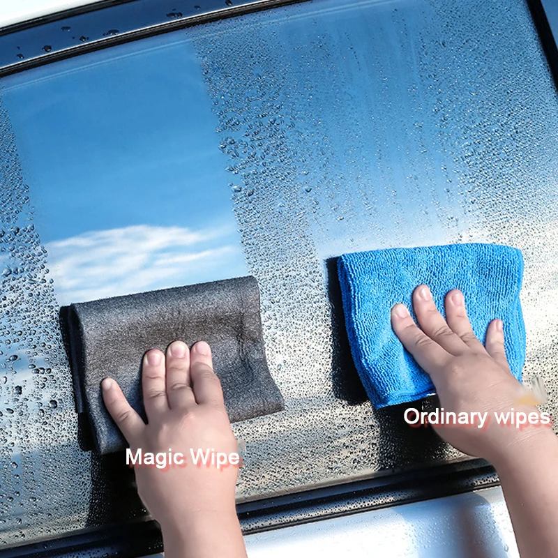 Magic Glass Cloth Wiping Rags Thicken Windows Mirror Cleaning Cloth Home  Car Glasses Washing Cleaning Towel Efficient Clean Wipe