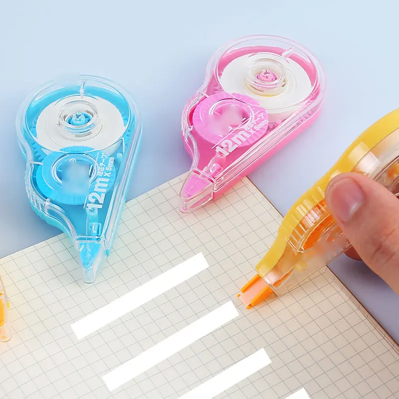 Correction tape 3 packs Color Correction Tape Easy Use Applicator Correct Error Writing Eraser School Offices Education
