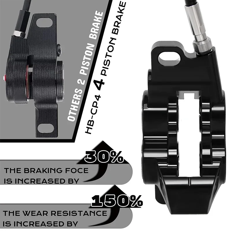 Ebike Kit BUCKLOS IIIPRO MTB Pistons Hydraulic Disc Brake Set