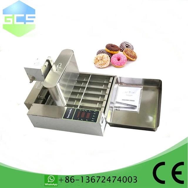 Friggitrice automatica per ciambelle 1500-2000 pezzi Mini macchina per ciambelle a quattro file Attrezzatura da cucina commerciale 1