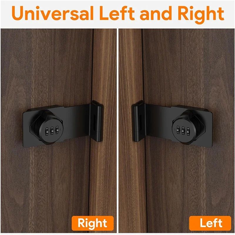Keyless Cabinet Combination Latch,Cabinet Password Locks For Cabinet,Mailbox,Office File Cabinet Lock 90&deg;Angle Easy To Use Black