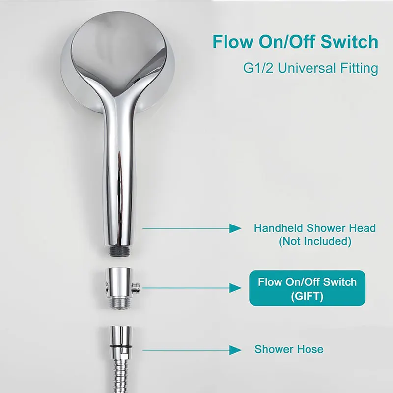 Shower Hose Replacement Handheld Shower Head Hose Attachment G1/2 Insert Nut Durable Flexible Anti-twist For Bidet Sprayer shower hose