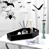 Coffin Shape Black Tray Storage Box Gothic Home Wood Tray Halloween Decoration Birthday ChristmasThanksgiving Day Present Gift 2